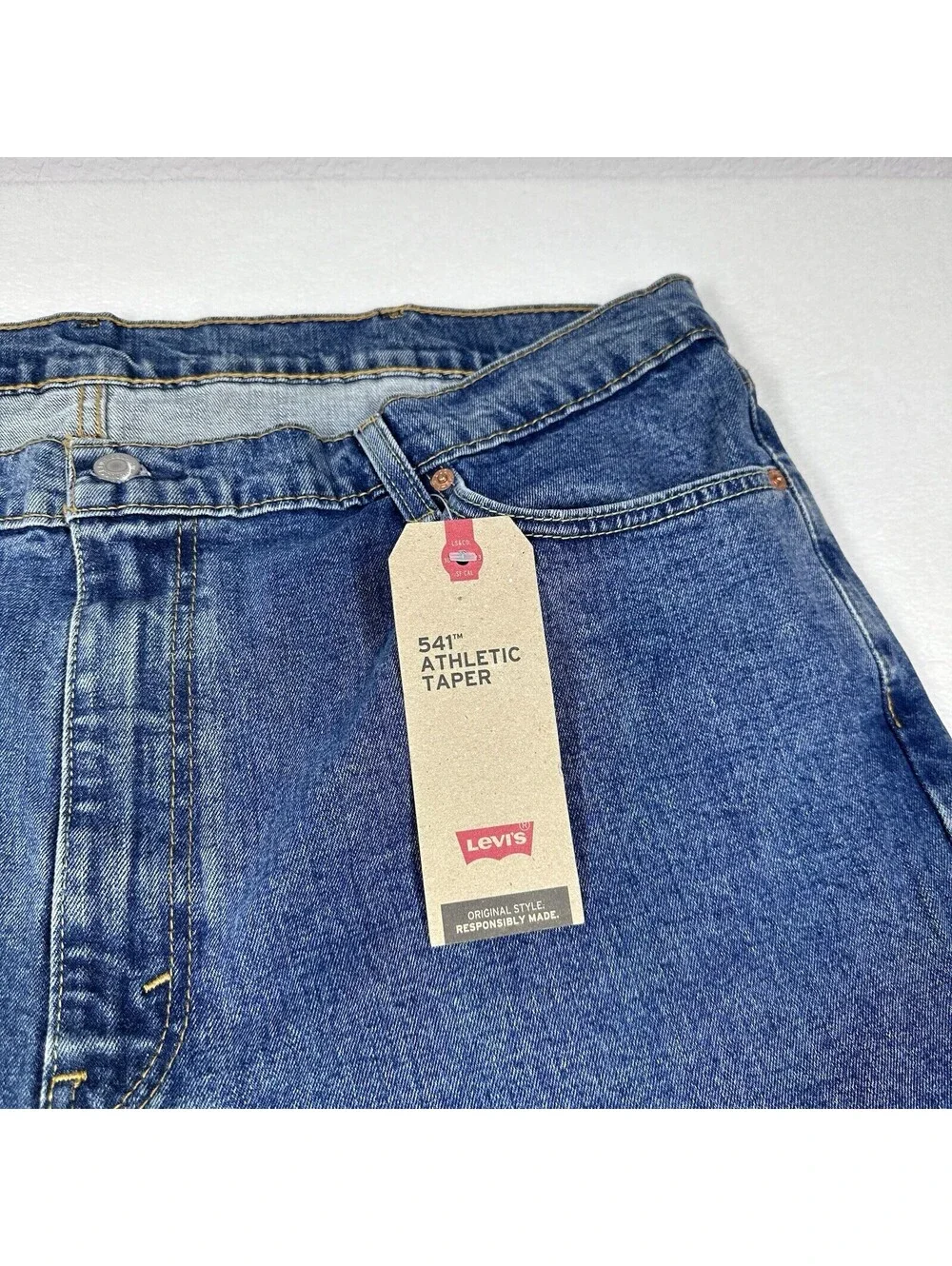 Levi's 541 Athletic Taper Jeans Men's Size 42x30 Blue Stretch Denim Levi's Flex